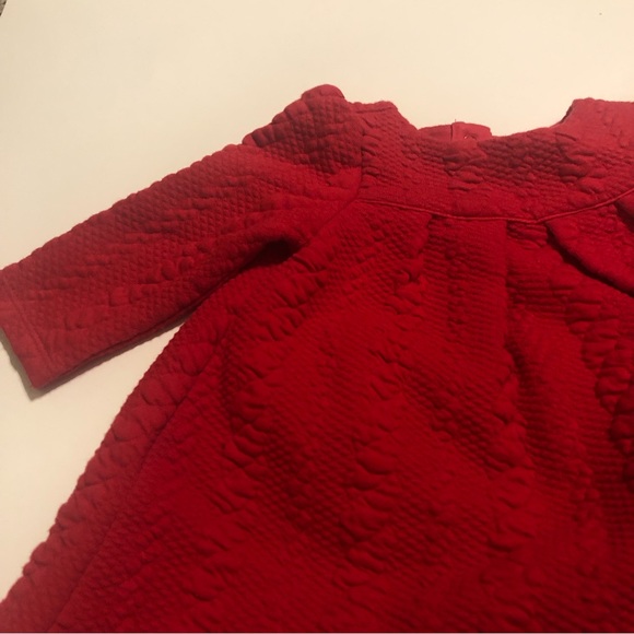 NWOT Janie and Jack Long Sleeve Red Dress with matching Bloomers - Picture 2 of 10